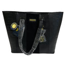 Adrienne Vittadini Mixed Media Collection Business Travel Deluxe Python Snake Skin Workbook Tote Bag