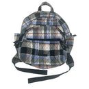 Vera Bradley Perfectly Plaid Blue Tan Black Quilted Small Bag Compact Backpack