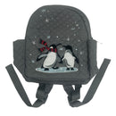 Vera Bradley Penguins Gray Quilted Small Bag Compact Backpack