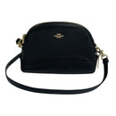 Coach Black Leather Dome Crossbody Purse Bag F76673