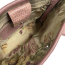 Brighton Wicker Woven Straw Rattan Pink Tan Purse Bag w/ Wristlet