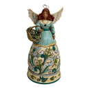 Jim Shore May Birthday Lily of the Valley Flower Emerald Stone 6" Angel Figurine 4012554