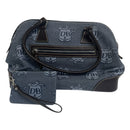 Dooney & Bourke Signature Donegal Blue Brown Leather Satchel Purse Bag w/ Wallet