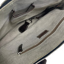 Dooney & Bourke Signature Donegal Blue Brown Leather Satchel Purse Bag w/ Wallet