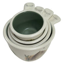 Portfoilio By Pfaltzgraff Naturewood 1/4, 1/3, 1/2 & 1 Measuring Cups Set