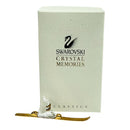 Swarovski Crystal Memories Classics Gold Accents Mini Ski Figurine