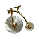 Swarovski Crystal Memories Gold Accents Mini Penny Farthing Bike Bicycle Figurine