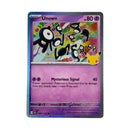 Unown Pokemon 30th Celebration Anniversary Card 072/128