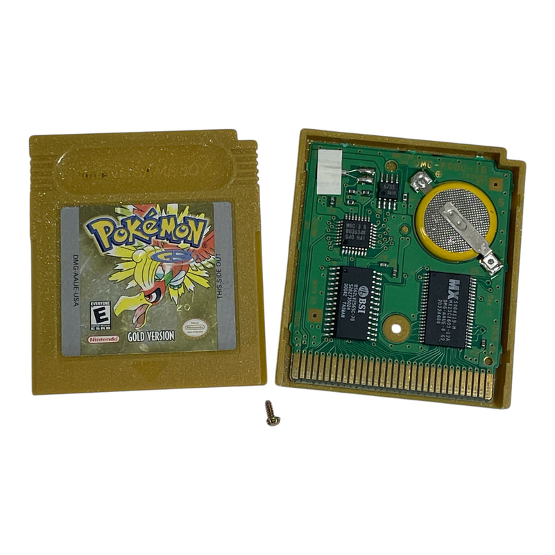Pokemon Gold Version Nintendo Game Boy Color GBC Video Game Cartridge *AUTHENTIC* SAVES