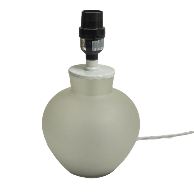 C.N. Burman 1999 Frosted Glass 10" Portable Lamp Base