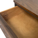 Bassett Furniture Tavern Walnut Brown MCM Full Bed Chest Dresser Bedroom Set