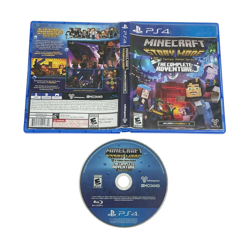 Minecraft Story Mode The Complete Adventure Sony Playstation 4 PS4 Video Game