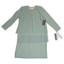 After Dark Womens Light Green Long Sleeve Formal Dress