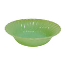 Anchor Hocking Fire King Jadeite Green Swirl Shell 8.5" Vegetable Serving Bowl