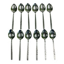 (12) Oneida Onediacraft Deluxe Stainless Capistrano Rose Flower 7" Table Dinner Spoons