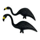 (2) Black Flamingo Halloween 20" Yard Decor Blow Molds