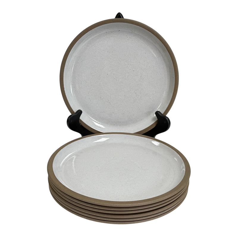 (6) Midwinter Natural Wedgewood Group Stoneware 10.5" Brown Speckle Dinner Plates