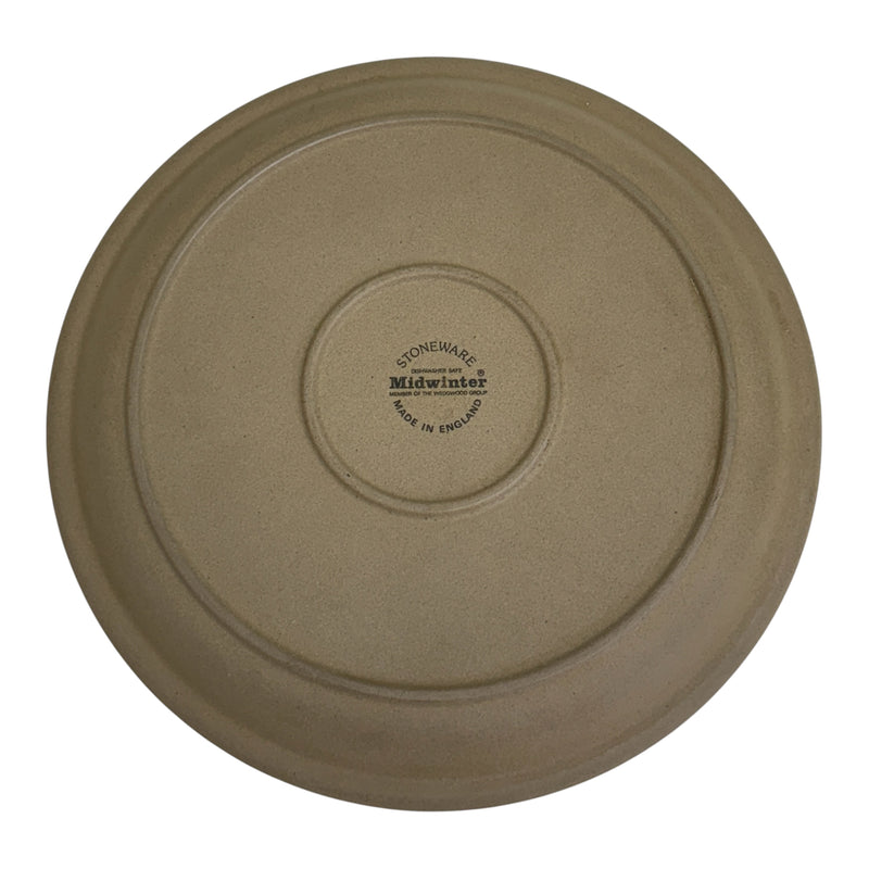 (6) Midwinter Natural Wedgewood Group Stoneware 10.5" Brown Speckle Dinner Plates