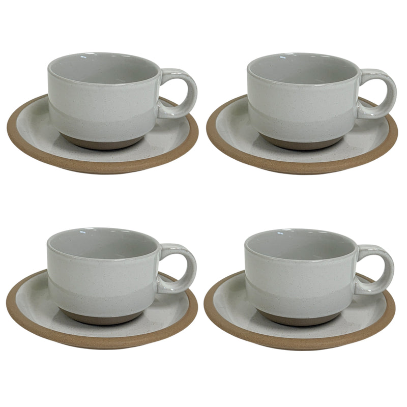 (4) Midwinter Natural Wedgewood Group Stoneware Coffee Mug Tea Cup & Saucer Plates