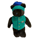 L.L. Bean Stuffed Animal Plush 18" Teddy Bear w/ Blue Puffer Vest & Winter Hat
