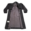Jofeld Dartmouth Womens Long Black Wool Trench Pea Coat