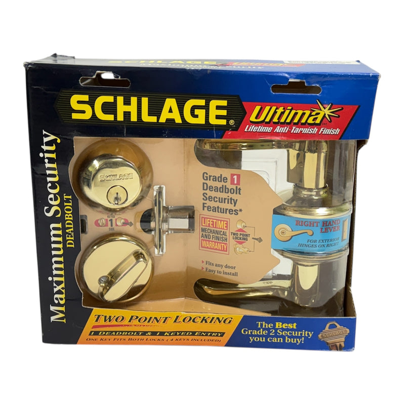 Schlage Maximum Security Two Point Locking Deadbolt & Keyed Entry