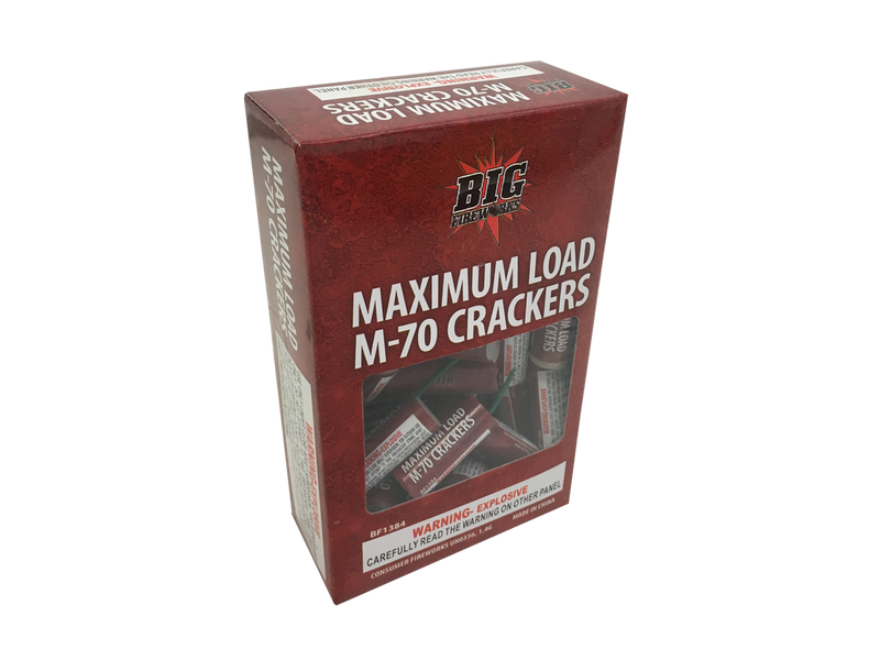 (36) Big Fireworks M-70 Maximum Load Crackers Firecrackers