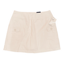 St. Johns Bay Womens Two Way Wearability Stone White Zip Side Skort RN 93677