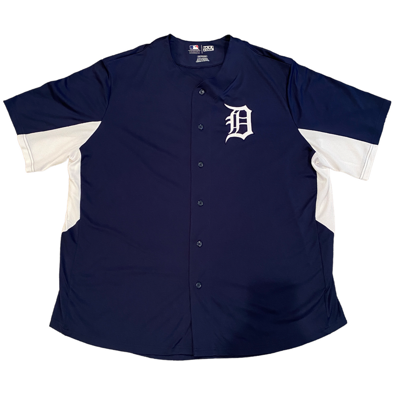 Genuine Merchandise Detroit Tigers TX3 Cool Mens Navy Blue Lightweight Polo Shirt