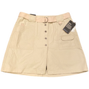 St. Johns Bay Womens Two Way Wearability Button Belt Khaki Skort WPL
