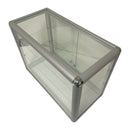 Glass Retail Store Countertop 2 Shelf Lockable Door Showcase Display Case