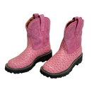 Ariat Fatbaby Womens Pink Raspberry Ostrich Print Western Cowboy Boots 14713