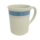 (4) Corning Ware Corelle Colonial Blue Pink Stripe Mugs