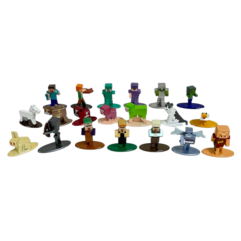 Jada Toys Minecraft Nano Metalfigs Series 6 Die-Cast 20 Pc Figure Set