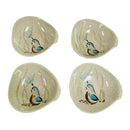 (4) Red Wing Bob White Quail Lug Handle 5.75" Bowls