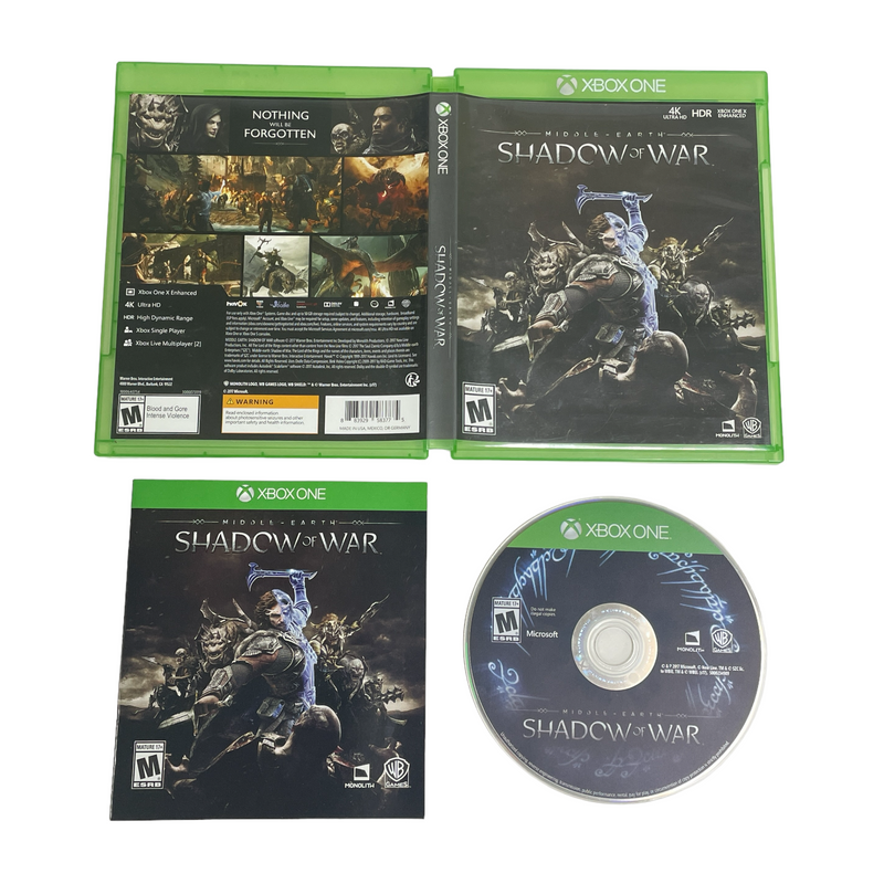Middle Earth Shadow of War Microsoft Xbox One