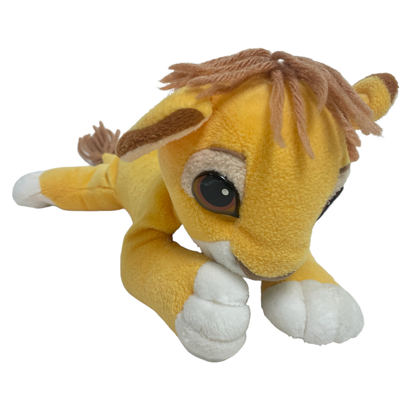Mattel Arcotoys Walt Disney Lion King Yarn Hair Simba Cub 10" Stuffed Animal Plush