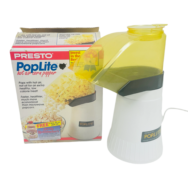 Presto PopLite Electric Hot Air Corn Popcorn Popper Maker 04820
