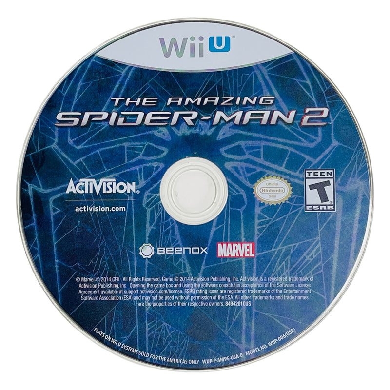 The Amazing Spider-Man 2 Nintendo Wii U Video Game Disc