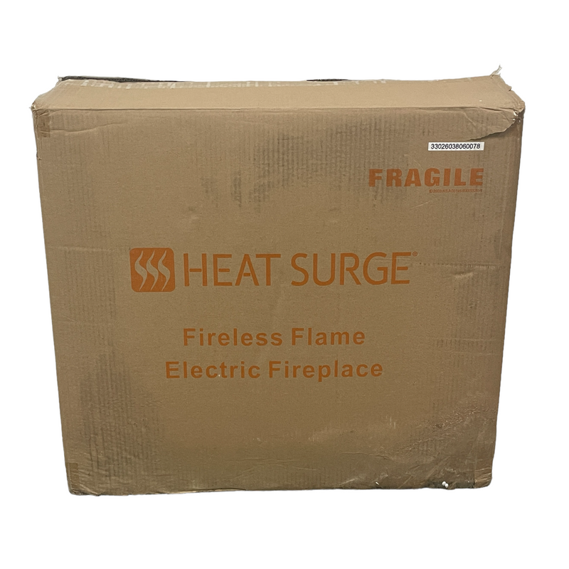Heat Surge Fireless Flame Space Heater Electric Fireplace X23A
