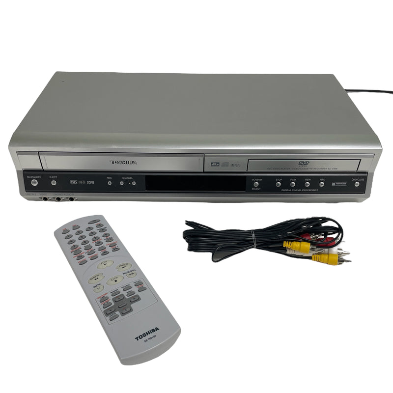 Toshiba Video Cassette VHS VCR Recorder & DVD/CD Combo Player SD-V396