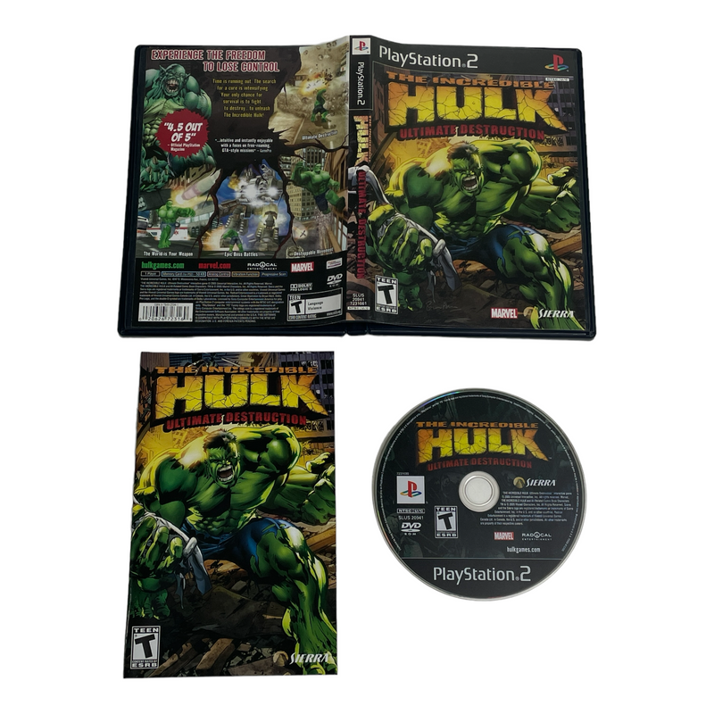 The Incredible Hulk Ultimate Destruction Sony Playstation 2 PS2