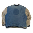 Cambridge Classics Vintage Mens Denim Blue Jean Varsity Jacket