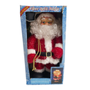 Kids of America Animated Head Turning Fiber Optic Light Up Christmas Santa Figure
