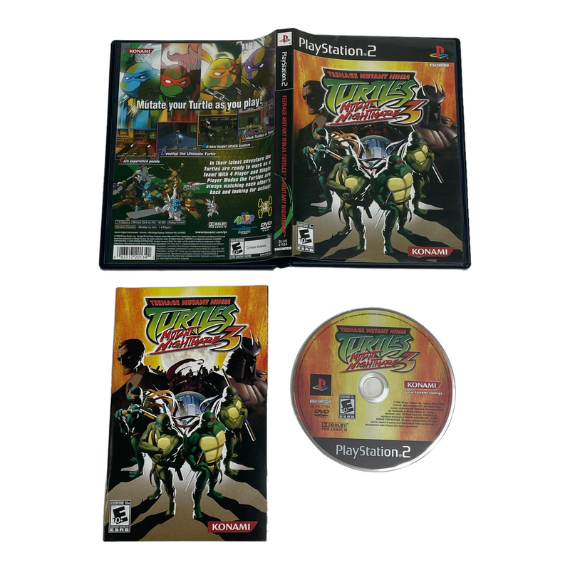 Teenage Mutant Ninja Turtles TMNT 3 Mutant Nightmare Sony Playstation 2 PS2