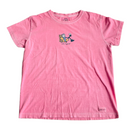 Life Is Good Ice Cream Lean On Me Dog Womens Pink Short Sleeve T-Shirt