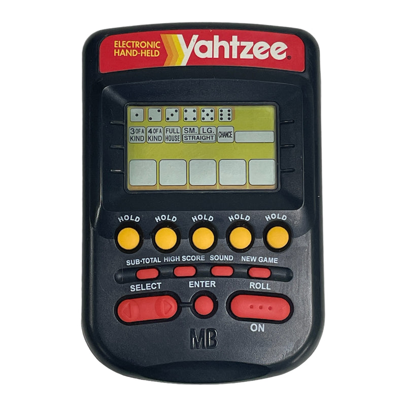 Milton Bradley 1995 Yahtzee Electronic Handheld Game 4511
