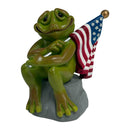 Second Nature Design 2005 Backyard Buddies Pride 4" American Flag Frog Figurine
