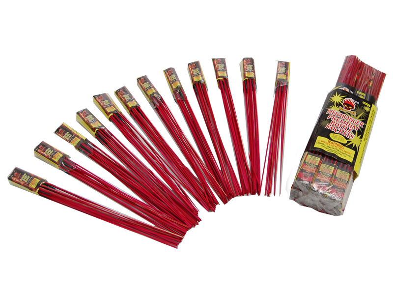 (144) Big Fireworks Premium Moon Traveler Bottle Rockets