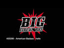 (24) Big Fireworks American Badass Certified Bad Ass Breaks 60 Gram Canister Shells